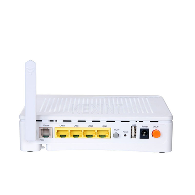 KEXINT Wifi 4GE 2POTS GEPON ONU Router Wit Engels Software Netwerk 1 SC UPC PON Poort
